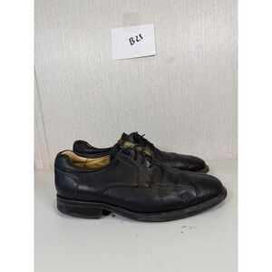 Belvedere Baybridge Men's Black Oxfords Dress Shoes Split Toe Leather‎ Size 9.5M